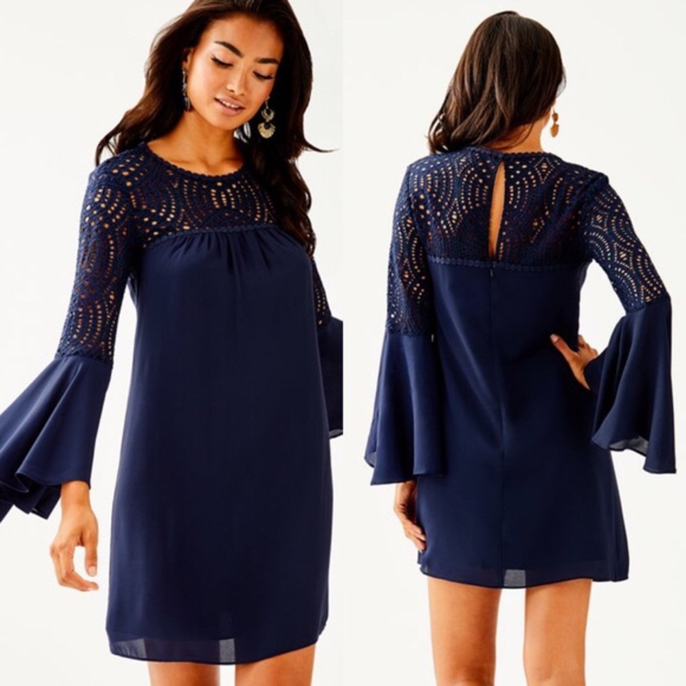 SOLD Lilly Pulitzer Amenna Flounce Sleeved Dress